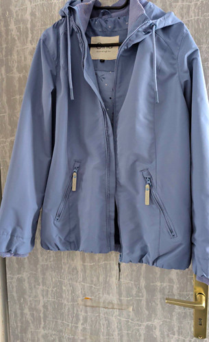 Damen jacke blau kurz mit - g!na,