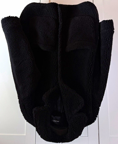 Monki damen teddyjacke schwarz - damen,