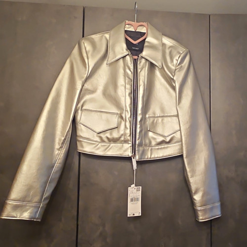 Mango damen kunstlederjacke - damen,