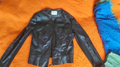 Damen kunstleder jacke schwarz - damen,