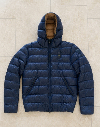 Blauer herren steppjacke blau - blauer,