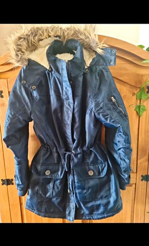 Janina damen parka jacke - parka, blau