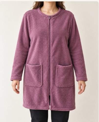 Lange flauschige jacke - jacke, in