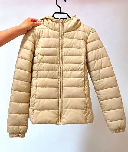 Damen steppjacke kurz beige - damen,