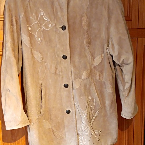 Damen jacke nappaleder beige - jacke,