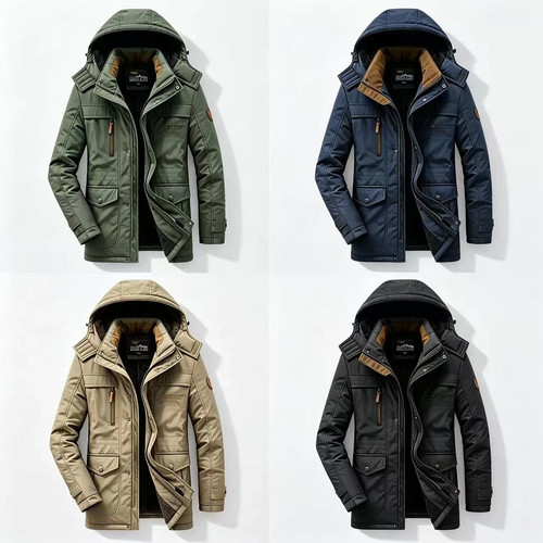 Herren winterjacke parka mit - winterjacke,