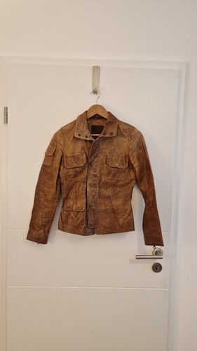 Pepe jeans damen lederjacke - jeans,
