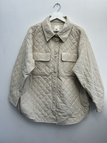 Steppjacke beige l neu - steppjacke,